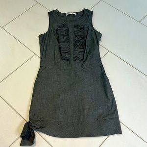 Jenny Hann dark gray cotton dress.